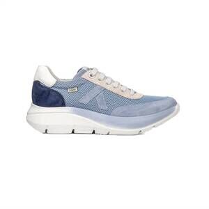 NEW CALLAGHAN women's algoritmo leather sneakers in blue